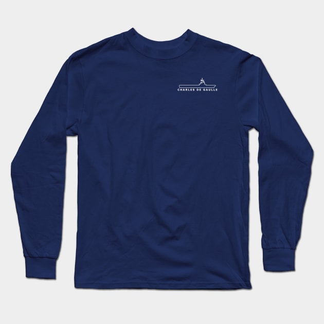 Charles de Gaulle (R91) Long Sleeve T-Shirt by The Warshipologist